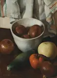 Still Life by Charles Meere, 1940, oil on wood panel, offered May 2012