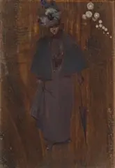 Study For Reflections by Albert Henry Fullwood, c.1898, oil on wood panel, offered May 2012