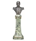 Bust Of King George V by Bertram Mackennal, 1911, bronze on elaborate marble and gilt-metal plinth, sold May 2012