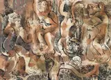 Monkey Forest, Bali by Donald Friend, ink and watercolour on paper, offered May 2012