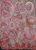 Warda by Janangoo Butcher Cherel, 2001, synthetic polymer paint on paper, sold Apr 2012