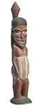 (Yirrkala) by Ancestral Figure, carved wood with natural earth pigments, offered Apr 2012