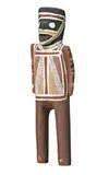 Figure by David Malangi, c.1963, carved wood with natural earth pigments, sold Apr 2012