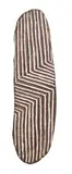 c.1930 by A Wunda Shield, carved wood with incised zig-zag design infilled with red and white pigment, sold Apr 2012