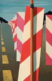 Study For Autobahn In Blackforest Ii by Jeffrey Smart, 1979, oil on canvas, sold May 2007