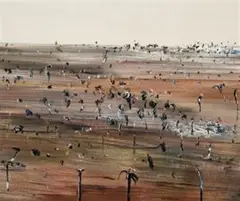 Silver Landscape by Fred Williams, 1968, oil on canvas, sold May 2007
