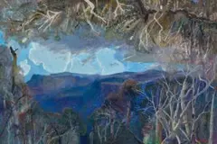 To Beechmont With Storm Clouds Building by William Robinson, 2002, oil on linen, sold May 2007