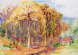 House Among The Trees, South Of France by John Peter Russell, 1920, watercolour, sold May 2007