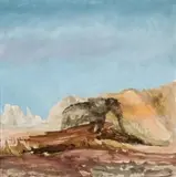 African Elephant by Sidney Nolan, 1963, oil on composition board, sold May 2007
