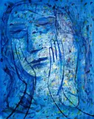 Face by Charles Blackman, 1965, oil on canvas, sold May 2007
