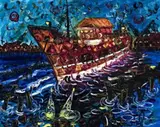 Old Boat, Williamstown by John Perceval, oil on canvas, sold May 2007