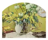 Interior Still Life by Bessie Davidson, c.1930, oil on board, sold May 2007
