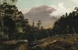 Mount Wellington, Hobart by Haughton Forrest, oil on board, sold May 2007