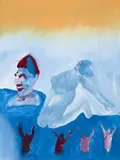 Australian Lifesaver by Sidney Nolan, 1975, oil on composition board, sold May 2007