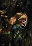 The Parrot by Albert Tucker, 1963, oil on board, offered May 2007