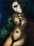 Nude by David Boyd, 1968, oil and sfumato on composition board, sold May 2007