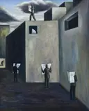 News by John Cullinane, 2001, oil on canvas, sold May 2007