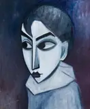 Head Study by Robert Dickerson, oil on board, sold May 2007