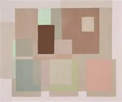 Constructive Painting by Ralph Balson, c.1940-45, oil on board, sold Aug 2007