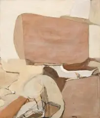 Summer’S Bay by Brett Whiteley, c.1962, oil, tempera and collage on composition board, sold Aug 2007