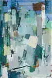 Opera Numero Uno by Yvonne Audette, 1967, oil on composition board, sold Aug 2007