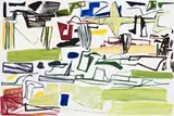 Above The Fields by Ken Whisson, 1989-1999, oil on linen, offered Aug 2007