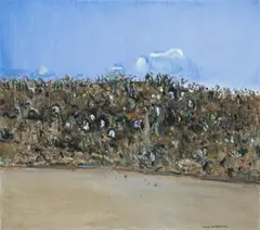 You Yangs Landscape by Fred Williams, 1974, oil on canvas, sold Aug 2007
