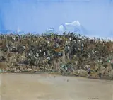 You Yangs Landscape by Fred Williams, 1974, oil on canvas, sold Aug 2007