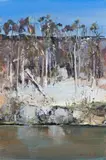 Shoalhaven Riverbank by Arthur Boyd, c.1972, oil on composition board, sold Aug 2007