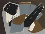 Composition by Maria Manton, vers 1950, Gouache, sold Sep 2024