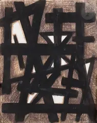 Composition by Bernard Quentin, 1951, Gouache, sold Sep 2024