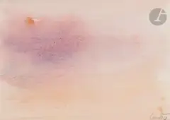 Composition by René Laubies, vers 1965, Aquarelle, sold Sep 2024