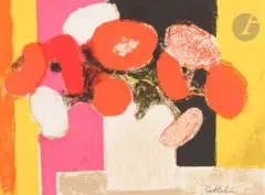 Petit bouquet de fête by Bernard Cathelin, 1968, Lithographie, sold Sep 2024