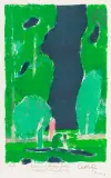 Clairière à Ceylan 1 by Bernard Cathelin, 1972, Lithographie sur Japon, sold Sep 2024