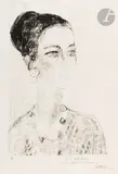 Andrée Julian by Bernard Cathelin, 1972, Lithographie en noir sur Japon, inédite, sold Sep 2024