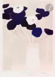 Anémones bleues et blanches 2 by Bernard Cathelin, 1984, Lithographie, sold Sep 2024