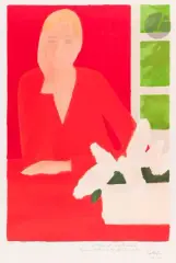 Régine aux Rebattières by Bernard Cathelin, 1986, Lithographie, sold Sep 2024