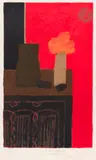 Nature morte au coffre gothique by Bernard Cathelin, 1987, Lithographie sur Japon, sold Sep 2024