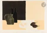 Nature morte au pot d’étain by Bernard Cathelin, 1989, Lithographie, sold Sep 2024