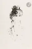 Portrait de Rachel II by Bernard Cathelin, 1992, Lithographie en noir, sold Sep 2024
