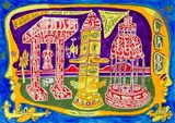 Le Stup. des cinq sens et autres...monuments didactiques by Yvon Taillandier, Gouache, sold Jul 2024