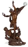 Le Réveil du génie ou Victoire triomphante by Charles Vital Cornu, Epreuve en bronze, sold Jun 2024