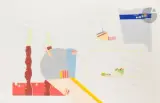 Joyeuse cartographie by Jean-Paul Agosti, 1971, Gouache, sold Jun 2024