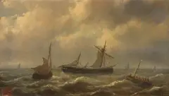 Coup de vent by Henriette Herminie Gudin, Panneau, sold Jun 2024