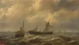 Coup de vent by Henriette Herminie Gudin, Panneau, sold Jun 2024