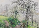 Dans les bois by Ludovic Piette, 1873, Gouache et aquarelle, sold Jun 2024