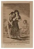 Ni asi la distingue. (Caprichos, pl. 7). 1799 by Francisco Goya y Lucientes, Eau-forte et aquatinte, sold Mar 2021