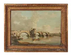 Avignon, le pont Saint-Bénézet by William Marlow, Toile, sold Mar 2021