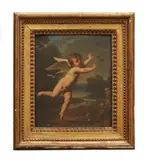 L'amour aux libellules by Jacques Antoine Vallin, 1826, Panneau de noyer filassé, sold Mar 2021