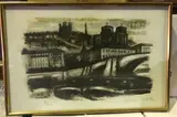 Vue de Fourvière by Jean-Albert Carlotti, Lithographie, sold Jan 2021